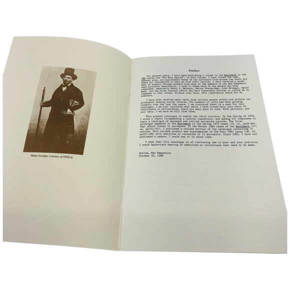 Deceased & Retired Suveryor's Records in New Hampshire Oct 1988 Book [Lot of 2] - Picture 4 of 10